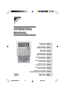 Standard wired remote controller_MERCA_Operation manuals_English download
